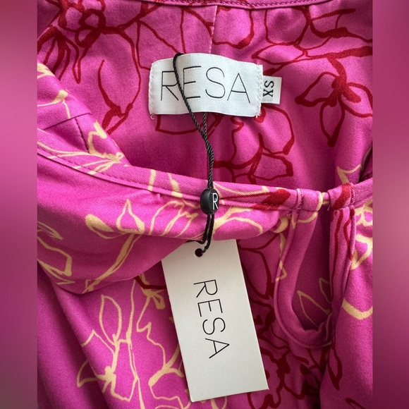 NWT RESA Sophia MIDI in Azalea Pink with floral design XS - Picture 5 of 8